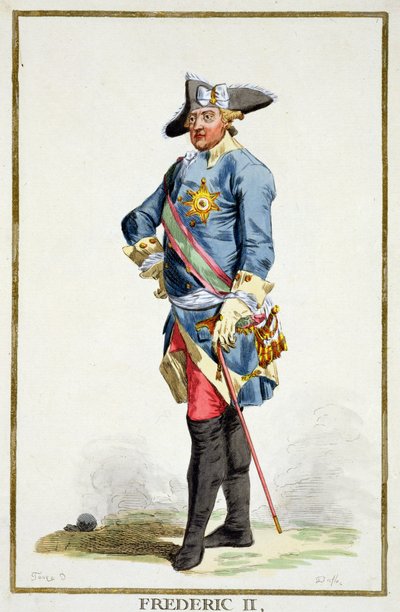 Frederik II de Grote (1712-86) koning van Pruisen (1740-86) uit 